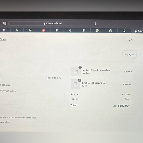 New Small Black Telfar w/ Dust Bag - Picture 5 of 5